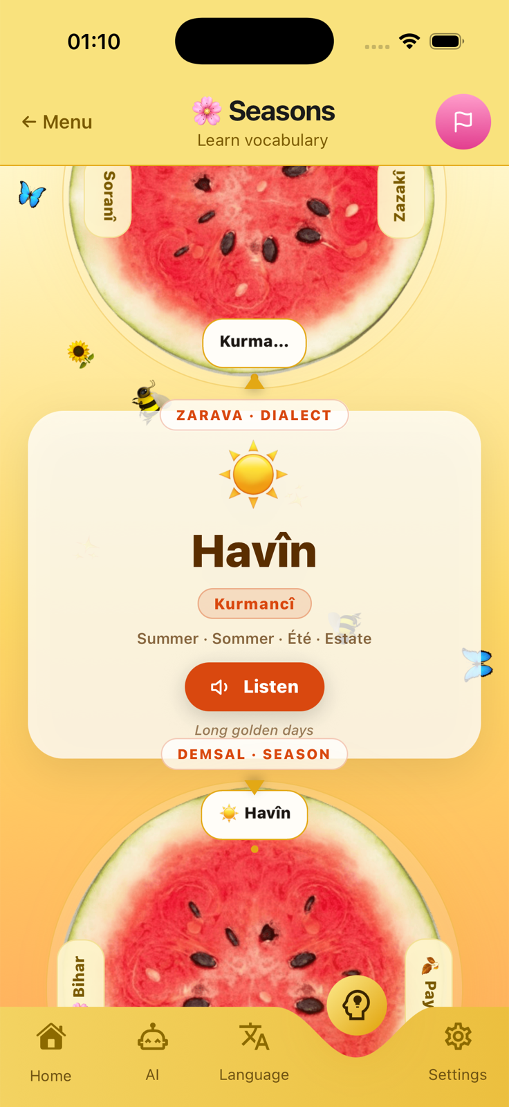 Mevsimler Laboratuvarı — game screenshot